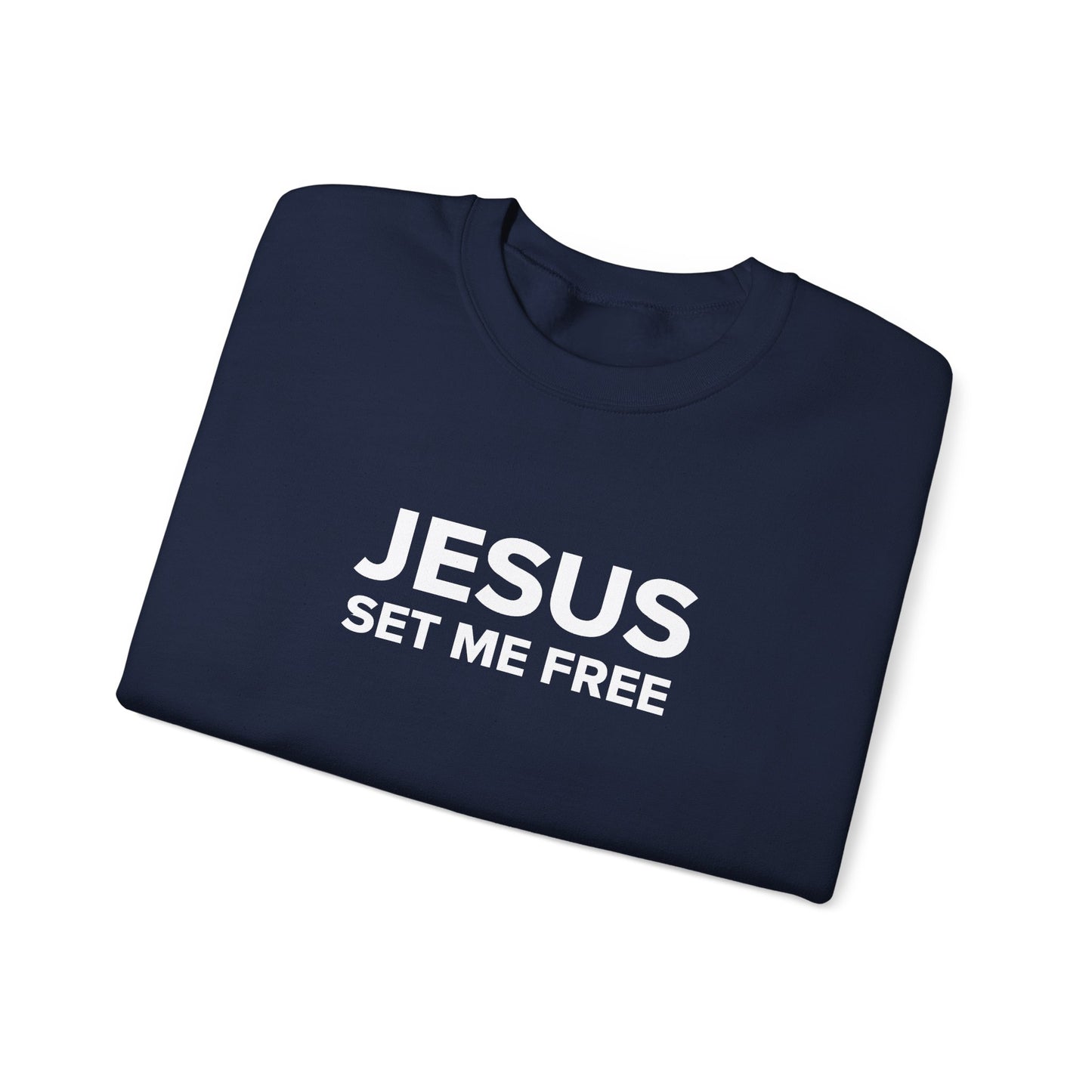 JESUS SET ME FREE Unisex Heavy Blend™ Crewneck Sweatshirt
