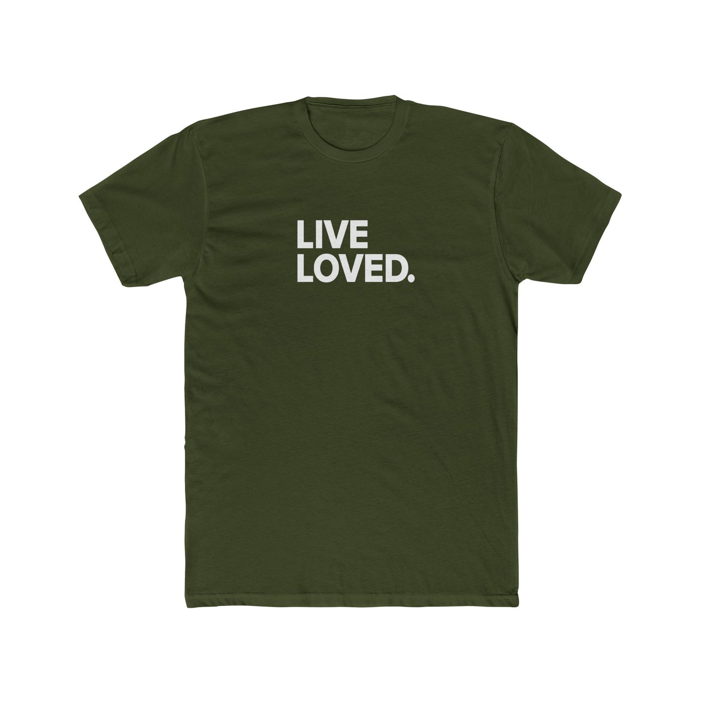 LIVE LOVED. Unisex Cotton Crew Tee