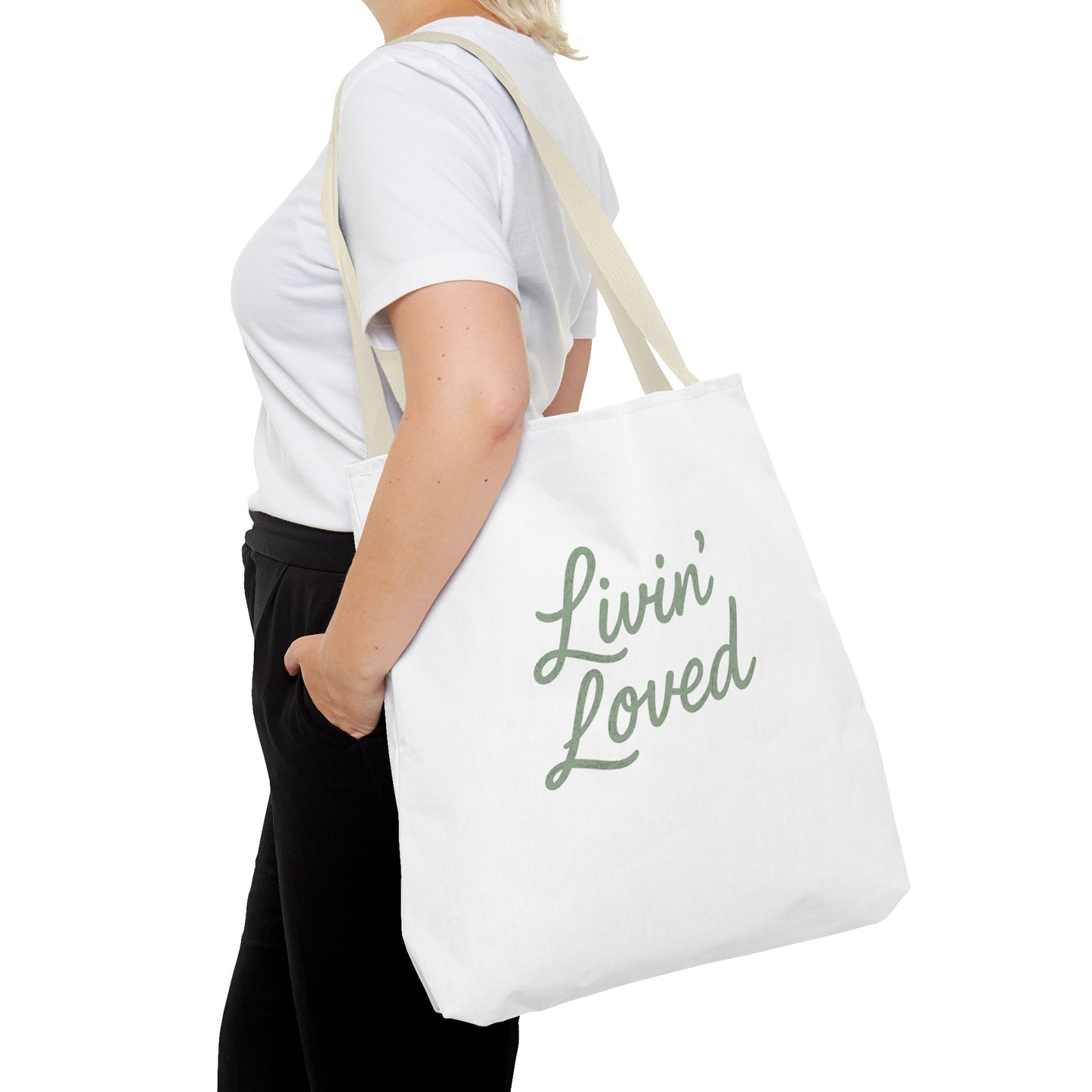 Livin' Loved Tote Bag (AOP)