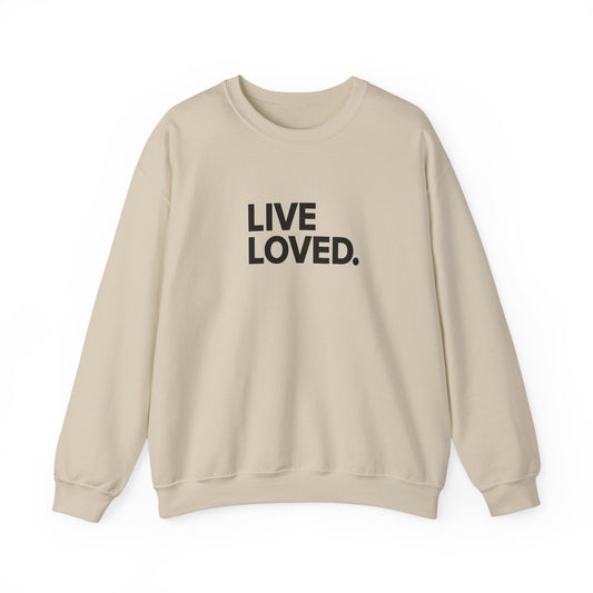 LIVE LOVED. Unisex Heavy Blend™ Crewneck Sweatshirt