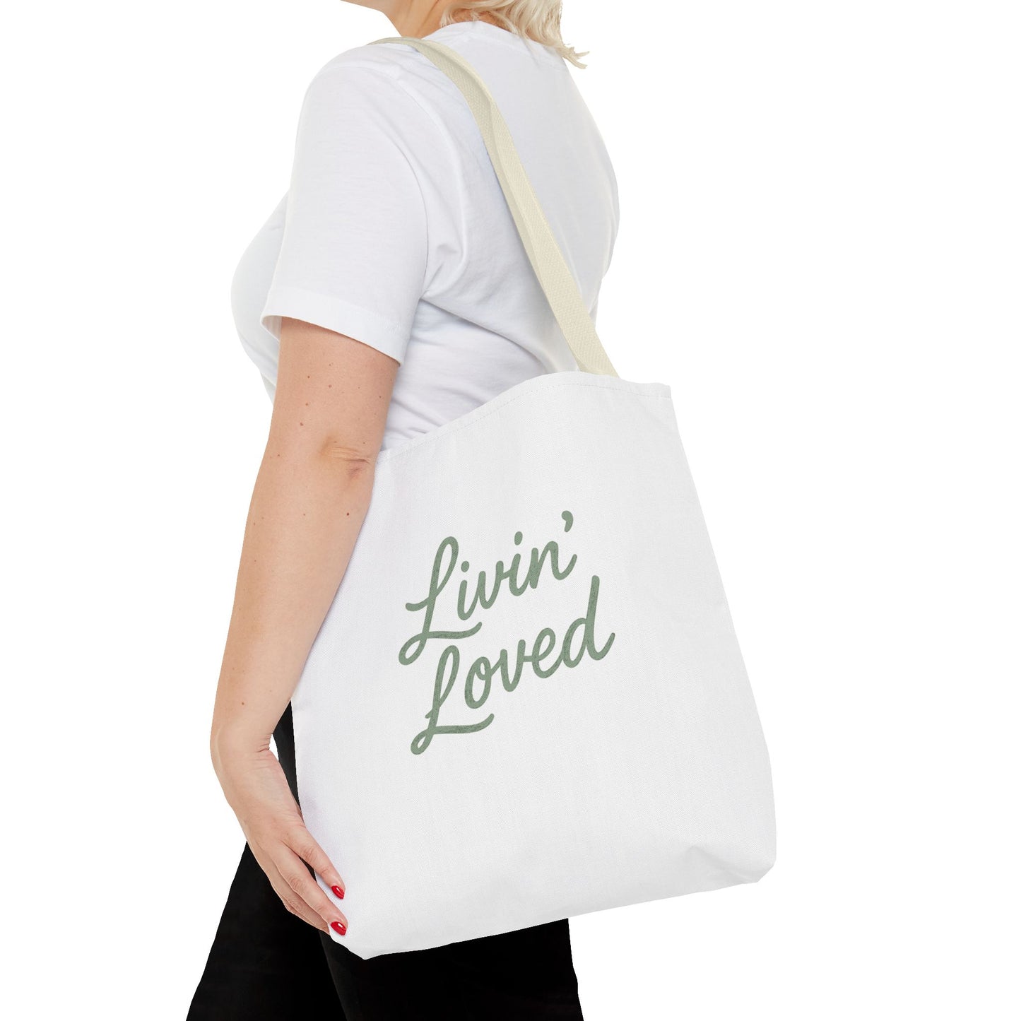 Livin' Loved Tote Bag (AOP)