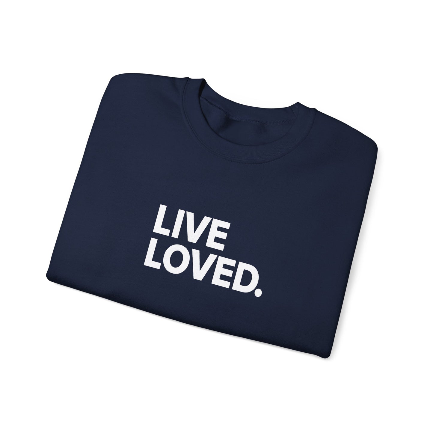 LIVE LOVED. Unisex Heavy Blend™ Crewneck Sweatshirt