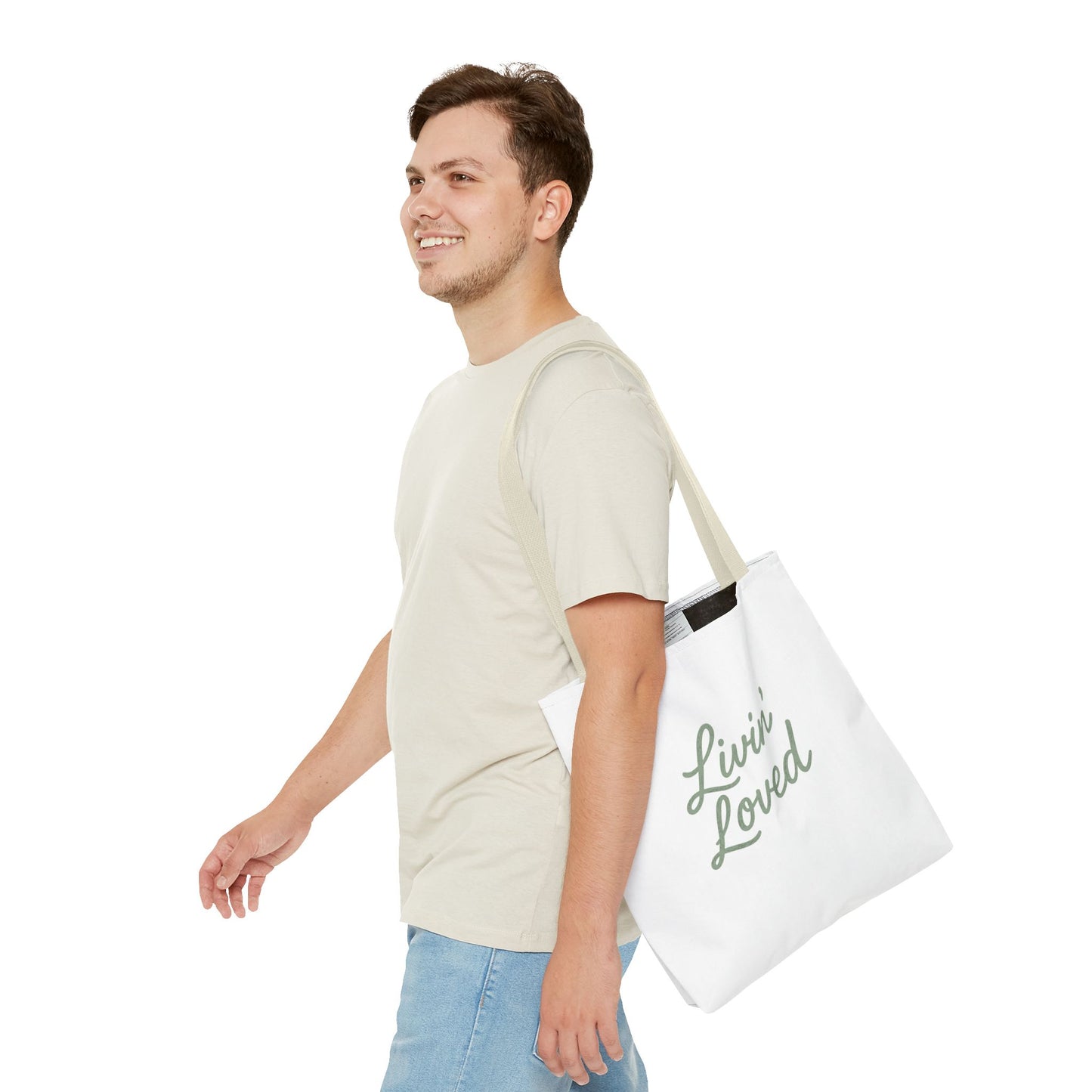Livin' Loved Tote Bag (AOP)