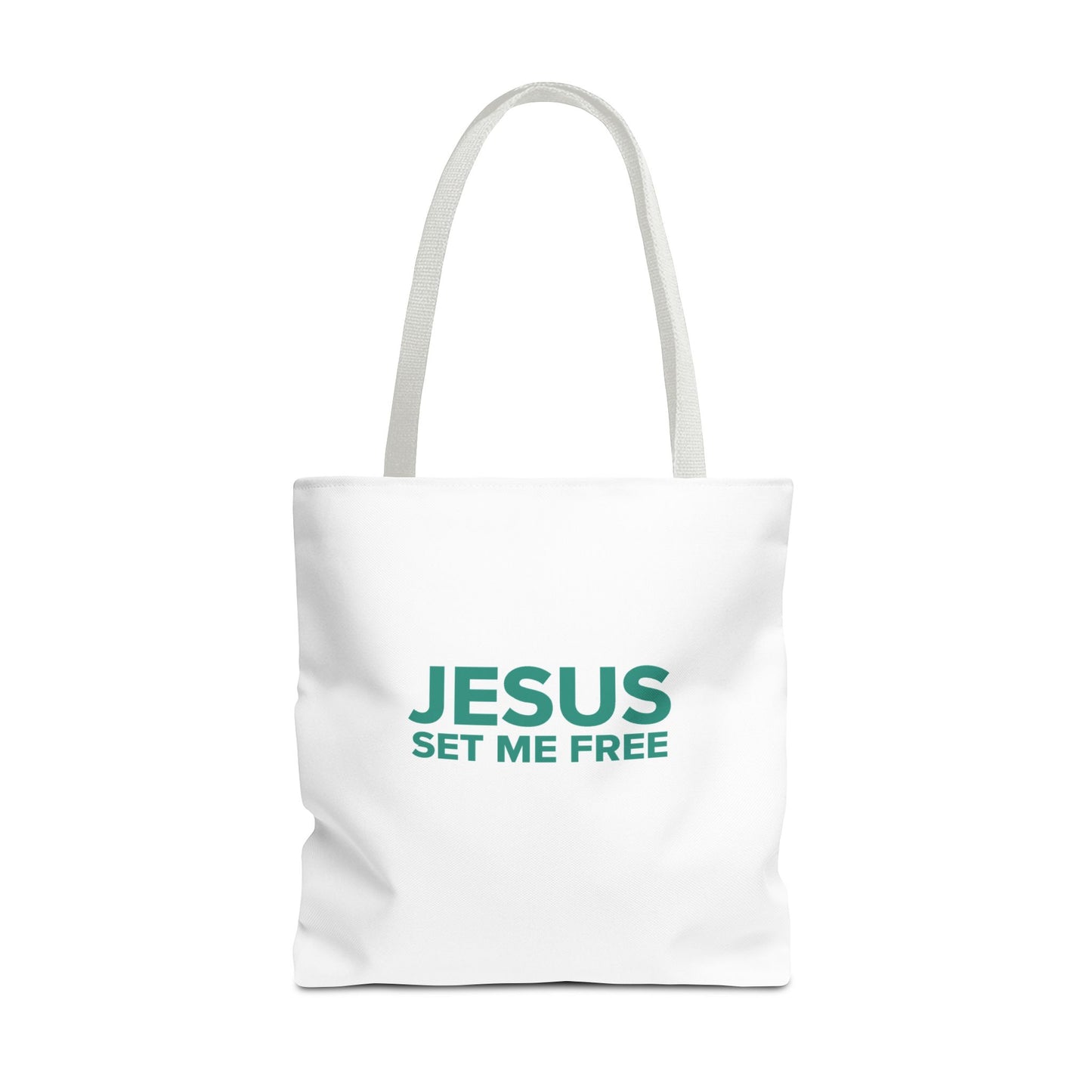 JESUS SET ME FREE Tote Bag (AOP)