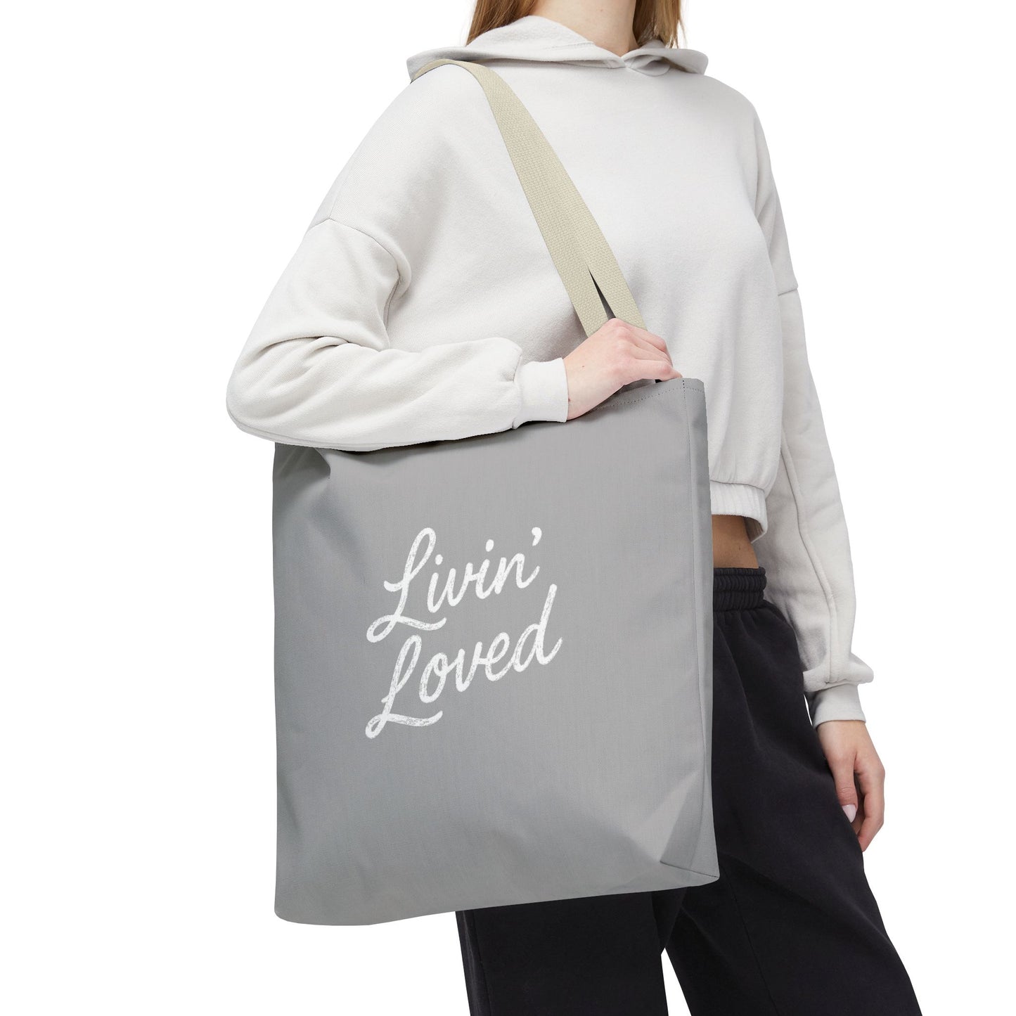 Livin' Loved Tote Bag (AOP)