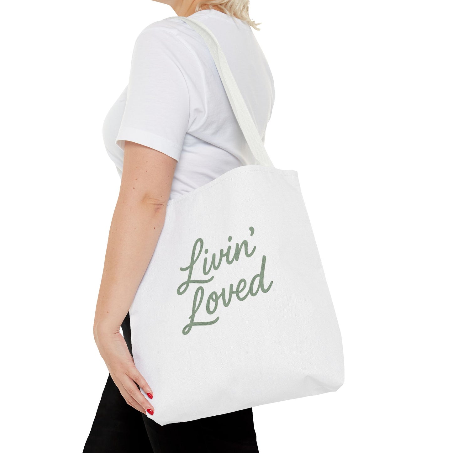 Livin' Loved Tote Bag (AOP)