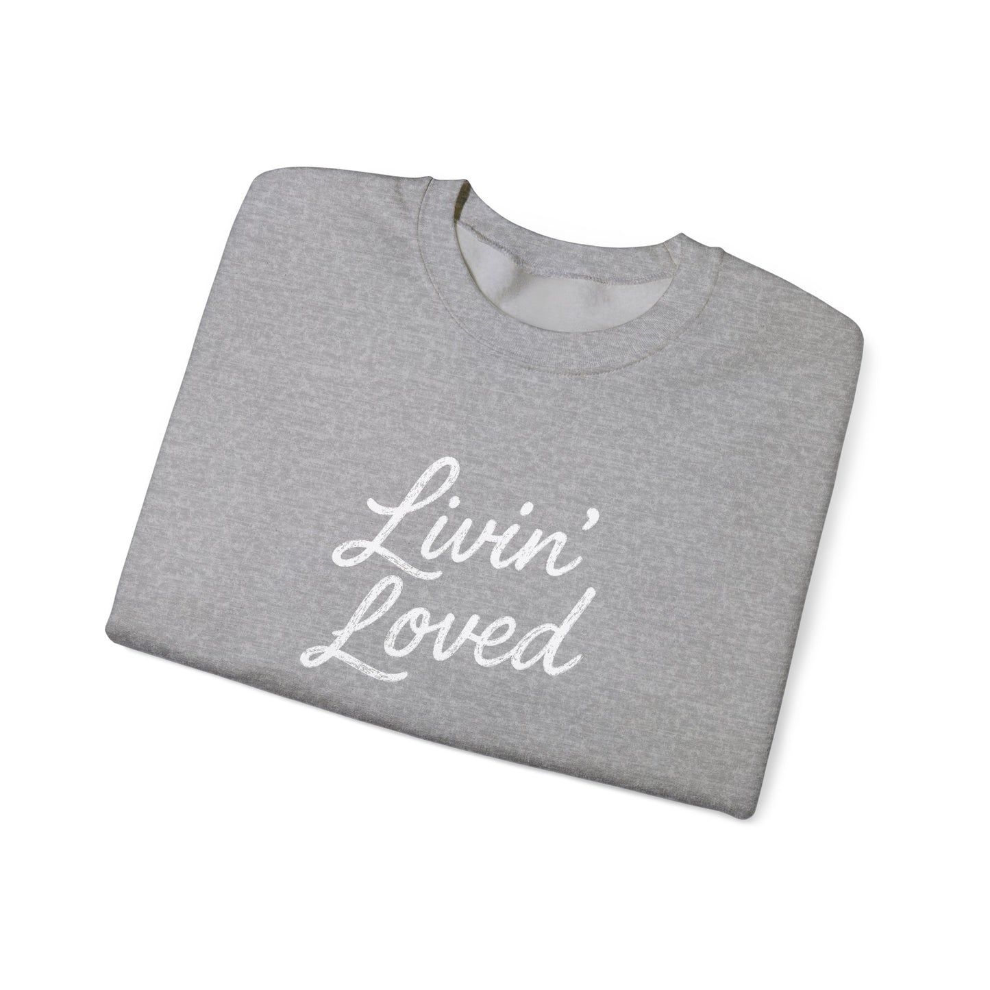 Livin' Loved Unisex Heavy Blend™ Crewneck Sweatshirt