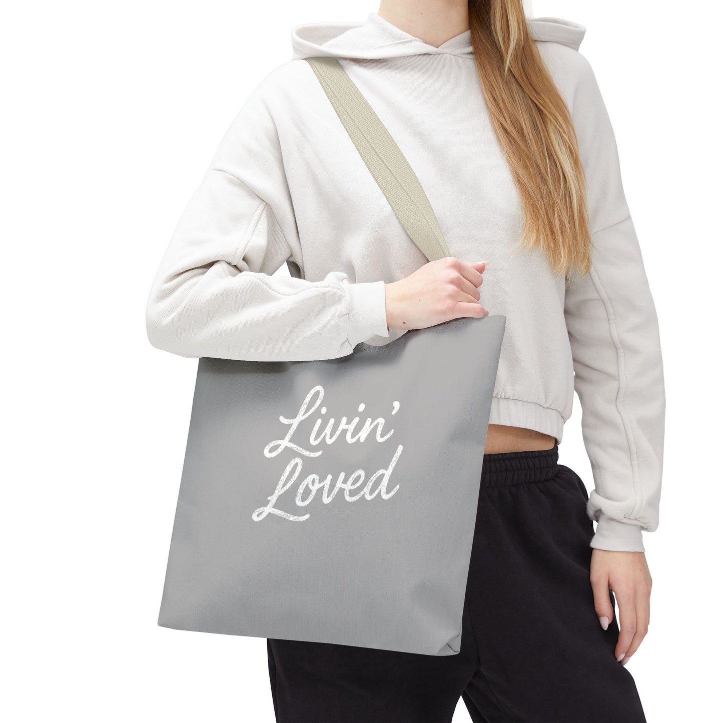 Livin' Loved Tote Bag (AOP)
