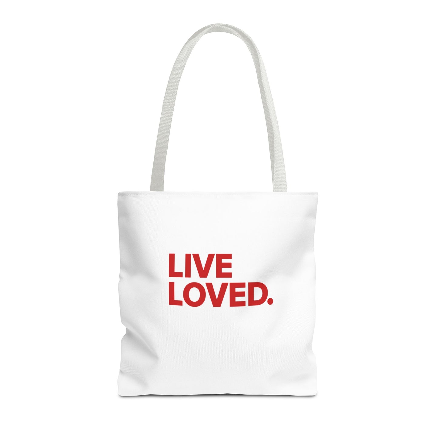 LIVE LOVED. Tote Bag (AOP)