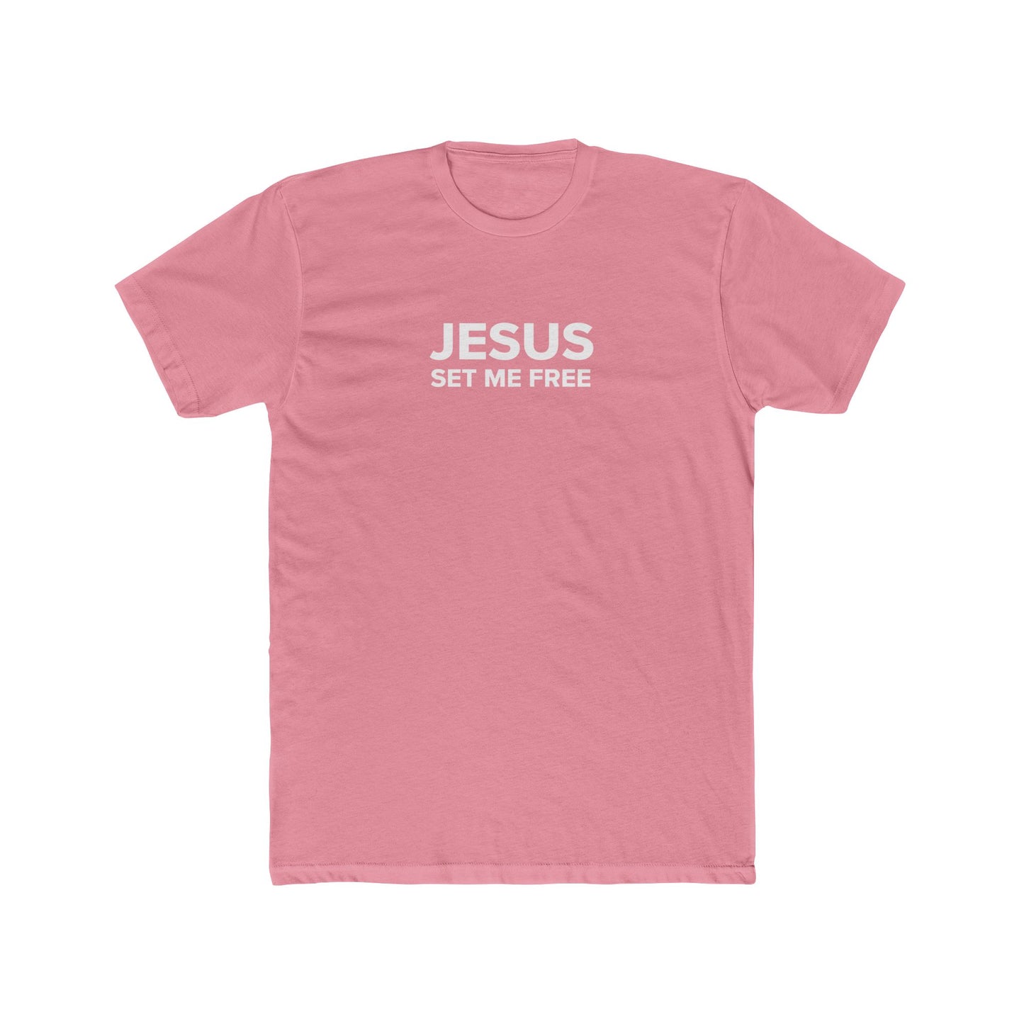 JESUS SET ME FREE Unisex Cotton Crew Tee