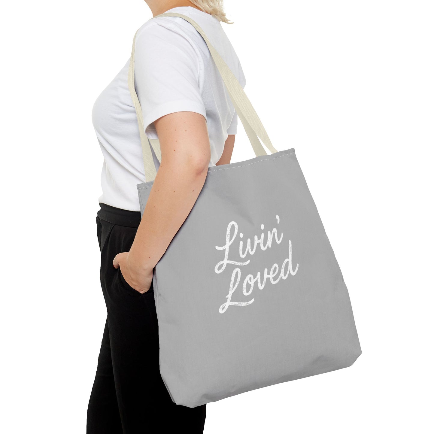 Livin' Loved Tote Bag (AOP)
