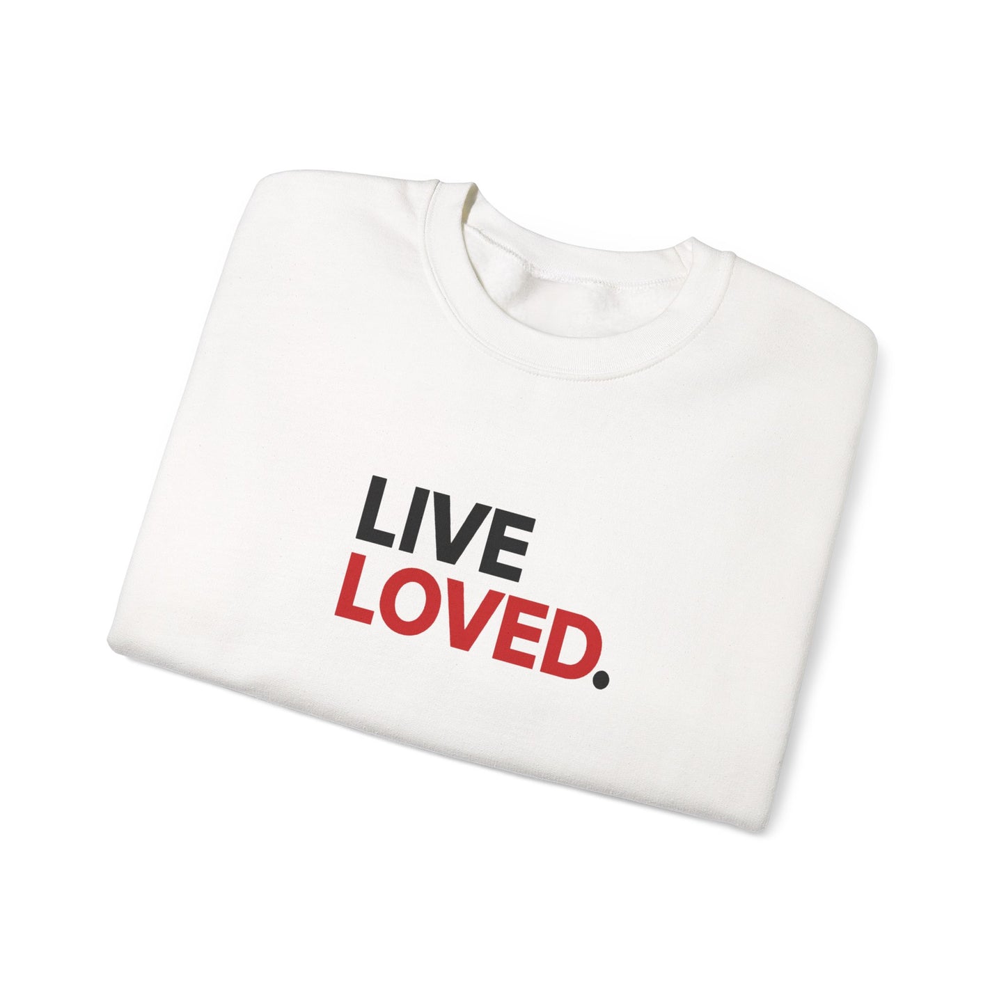 LIVE LOVED. Unisex Heavy Blend™ Crewneck Sweatshirt