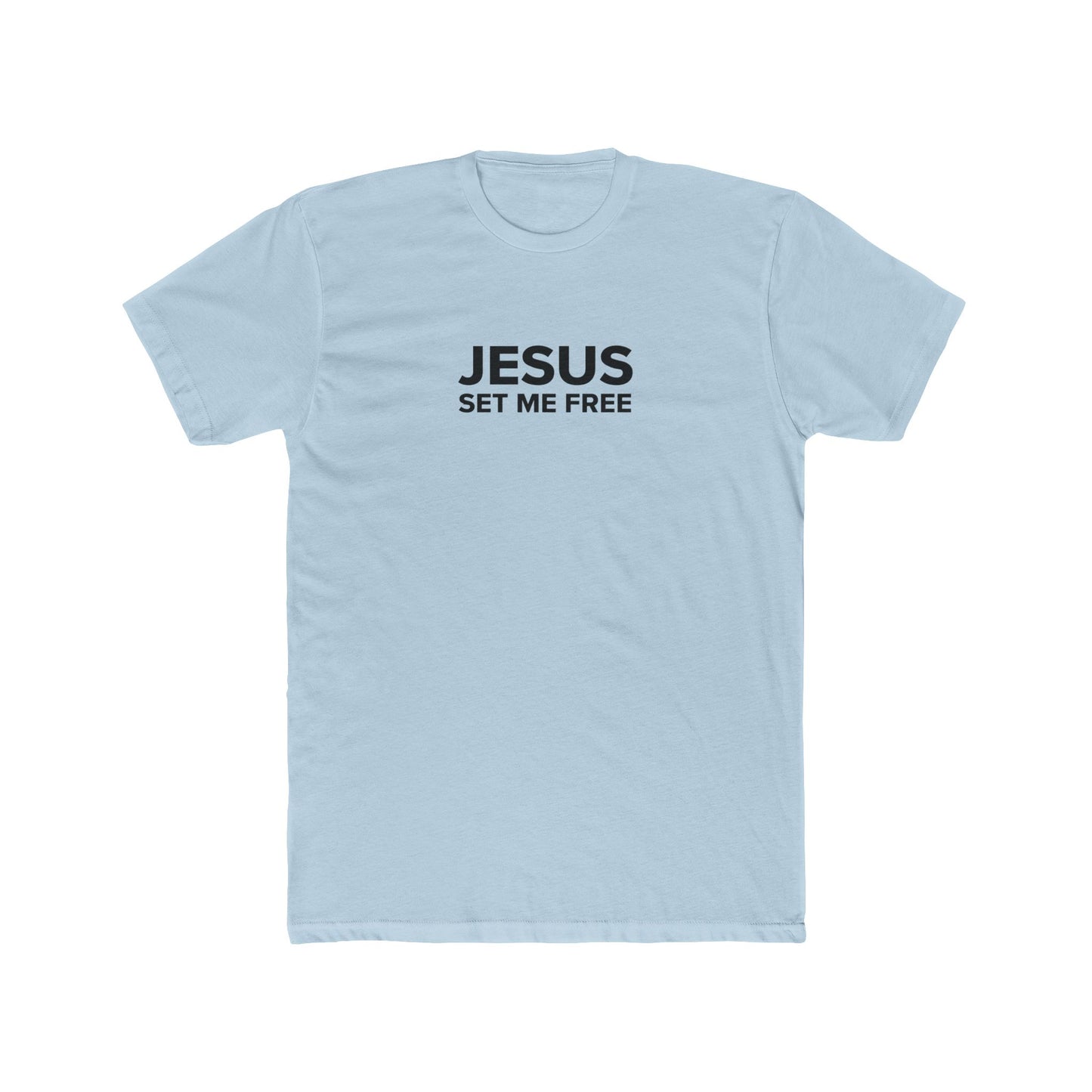 JESUS SET ME FREE Unisex Cotton Crew Tee