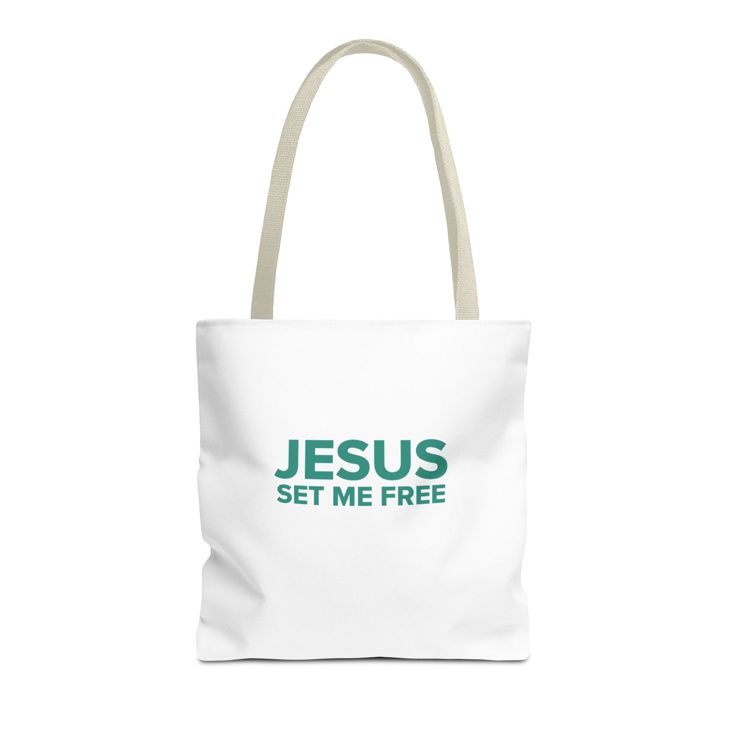 JESUS SET ME FREE Tote Bag (AOP)