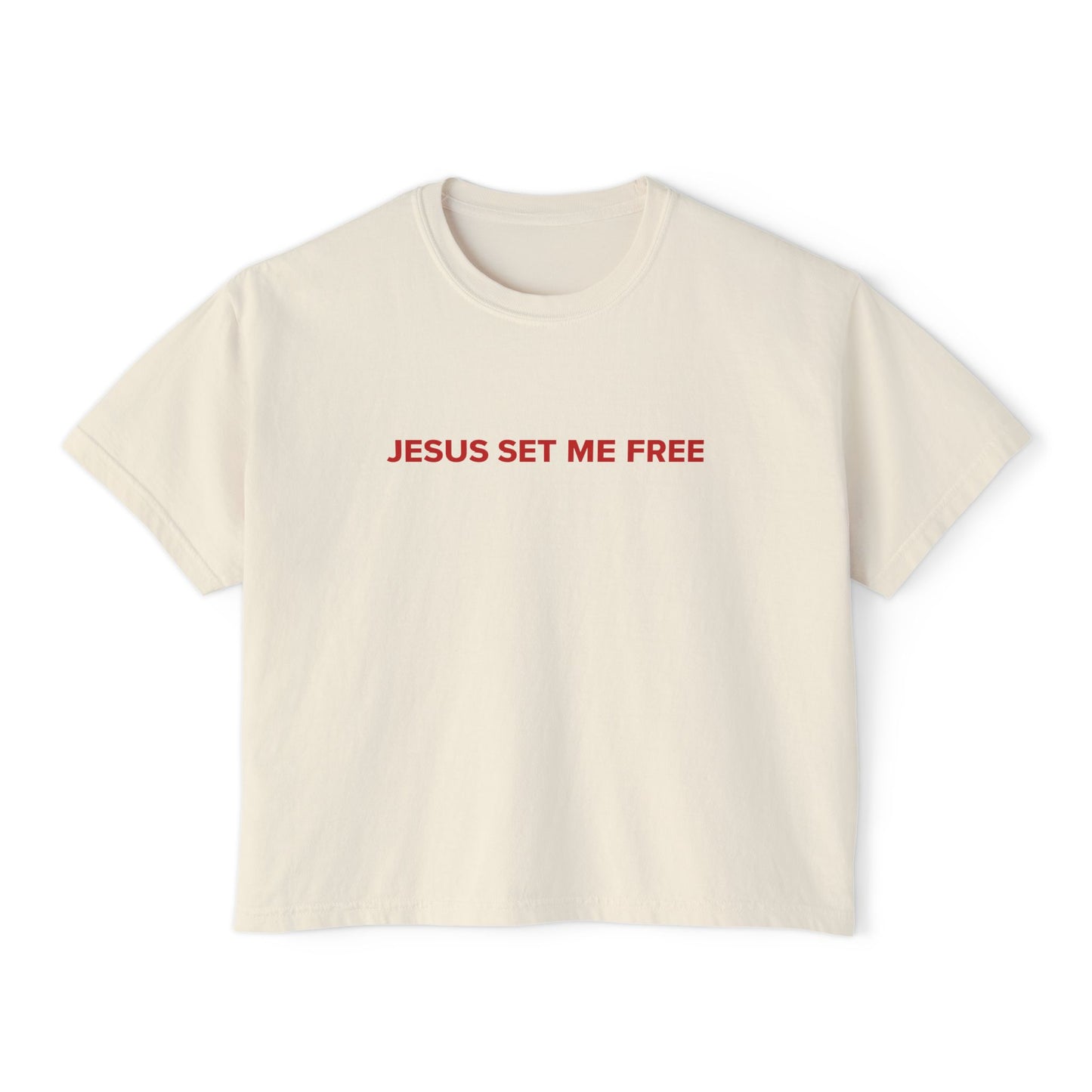 JESUS SET ME FREE Boxy Tee