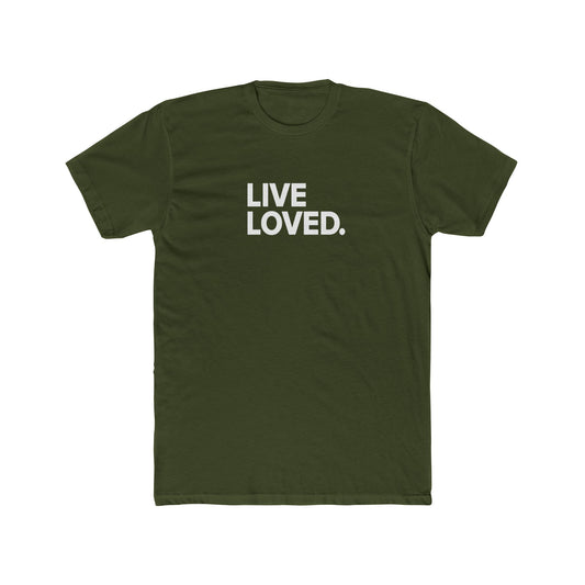 LIVE LOVED. Unisex Cotton Crew Tee