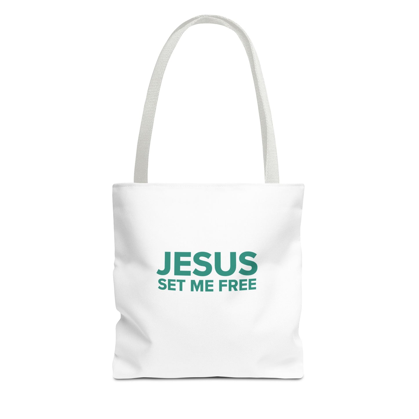 JESUS SET ME FREE Tote Bag (AOP)