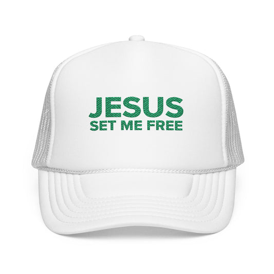 JESUS SET ME FREE Trucker Hat