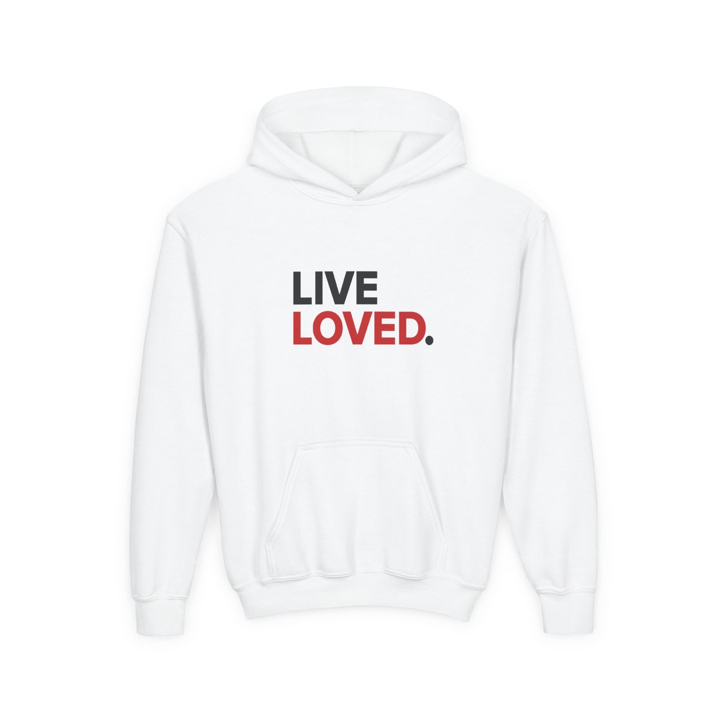 LIVE LOVED. Youth Heavy Blend Hooded Sweatshirt