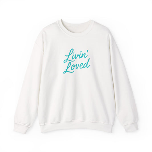 Livin' Loved Unisex Heavy Blend™ Crewneck Sweatshirt