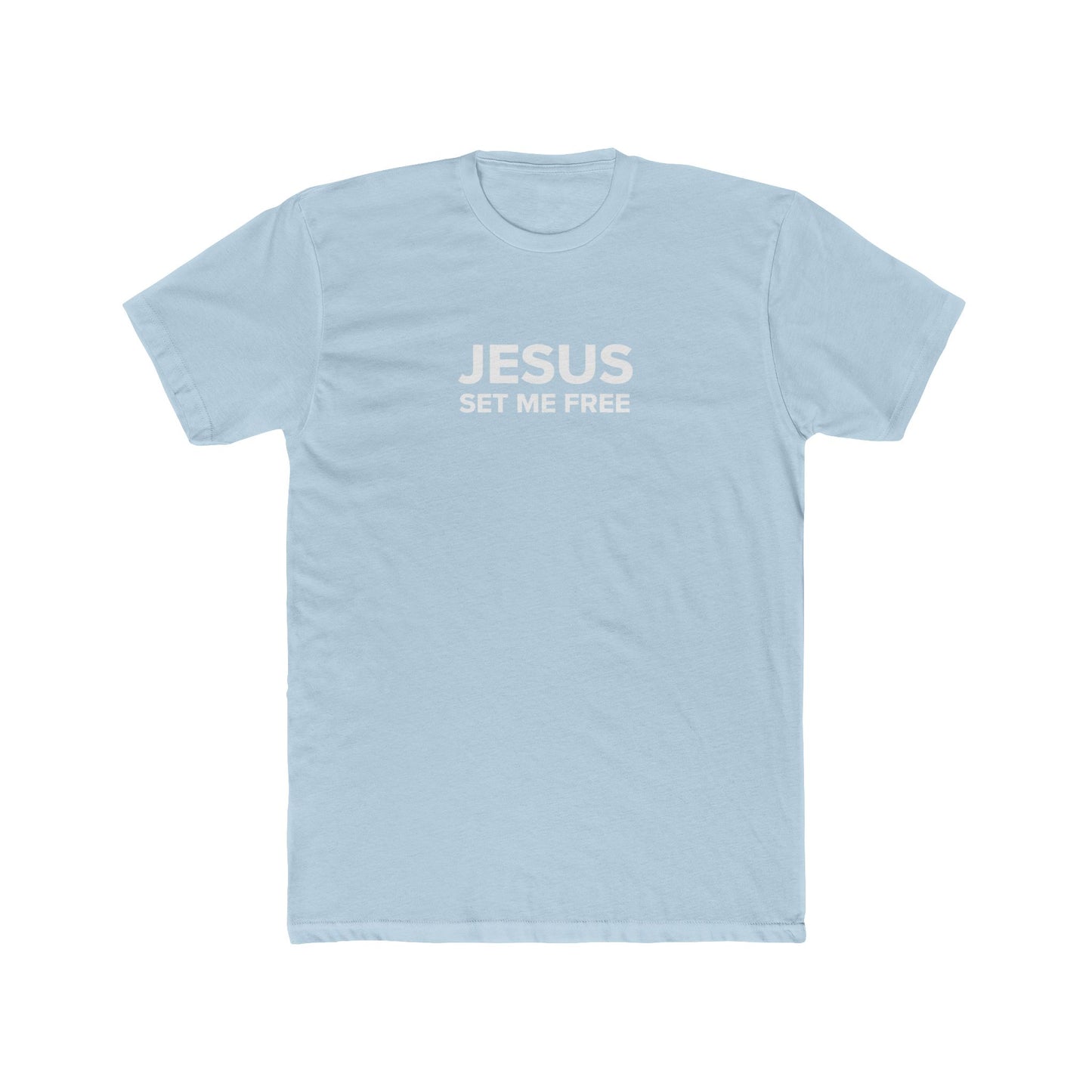 JESUS SET ME FREE Unisex Cotton Crew Tee