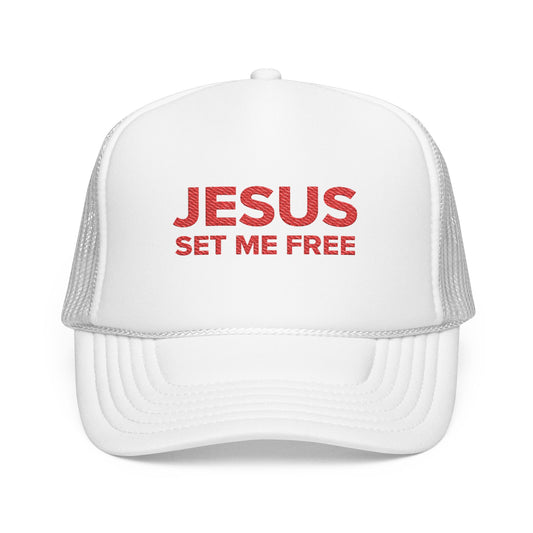 JESUS SET ME FREE Trucker Hat