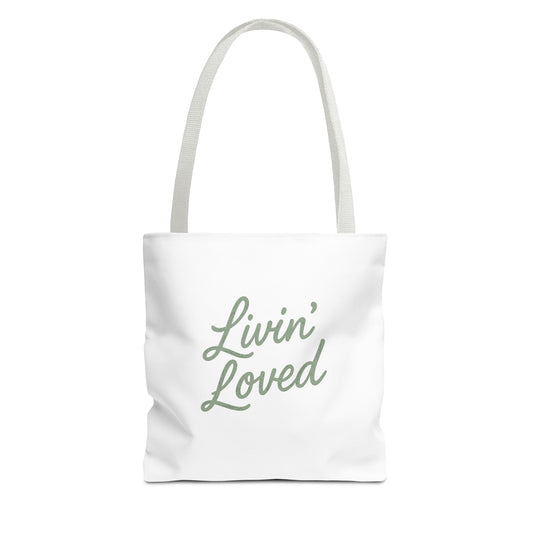Livin' Loved Tote Bag (AOP)