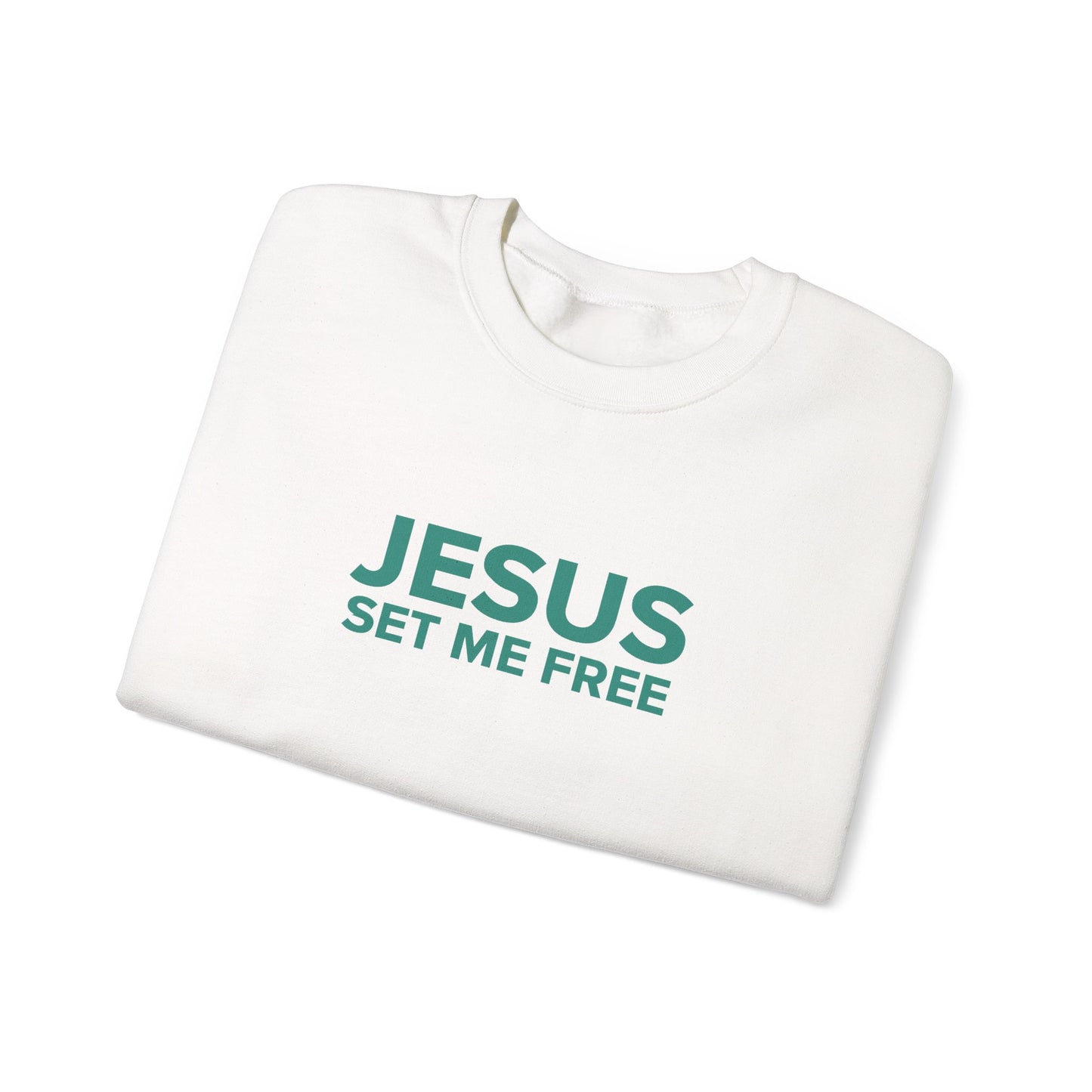 JESUS SET ME FREE Unisex Heavy Blend™ Crewneck Sweatshirt