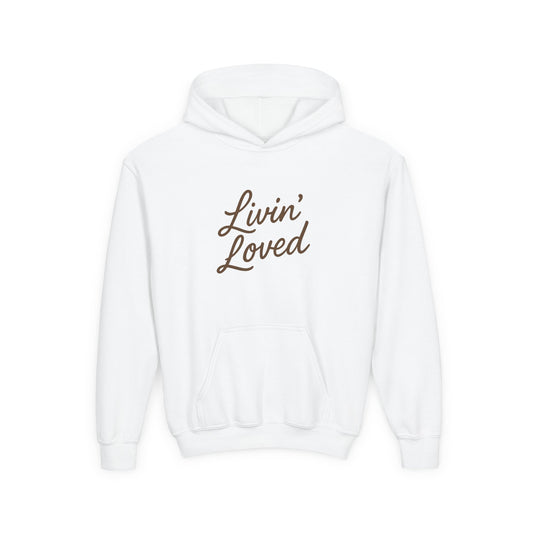 Livin' Loved Youth Heavy Blend Hooded Sweatshirt