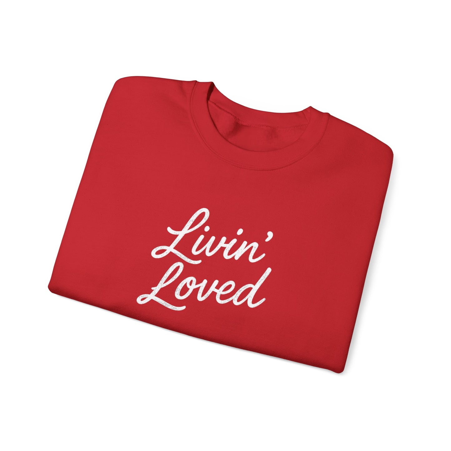 Livin' Loved Unisex Heavy Blend™ Crewneck Sweatshirt
