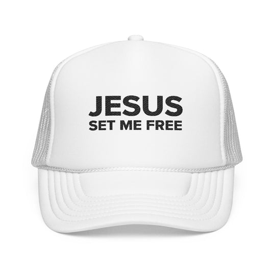 JESUS SET ME FREE Trucker Hat