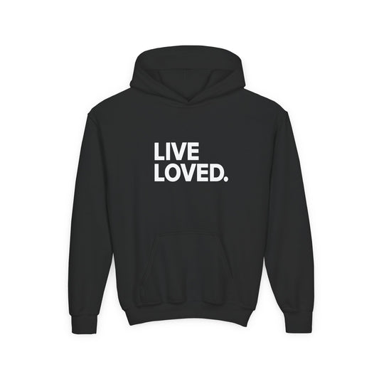 LIVE LOVED. Youth Heavy Blend Hooded Sweatshirt