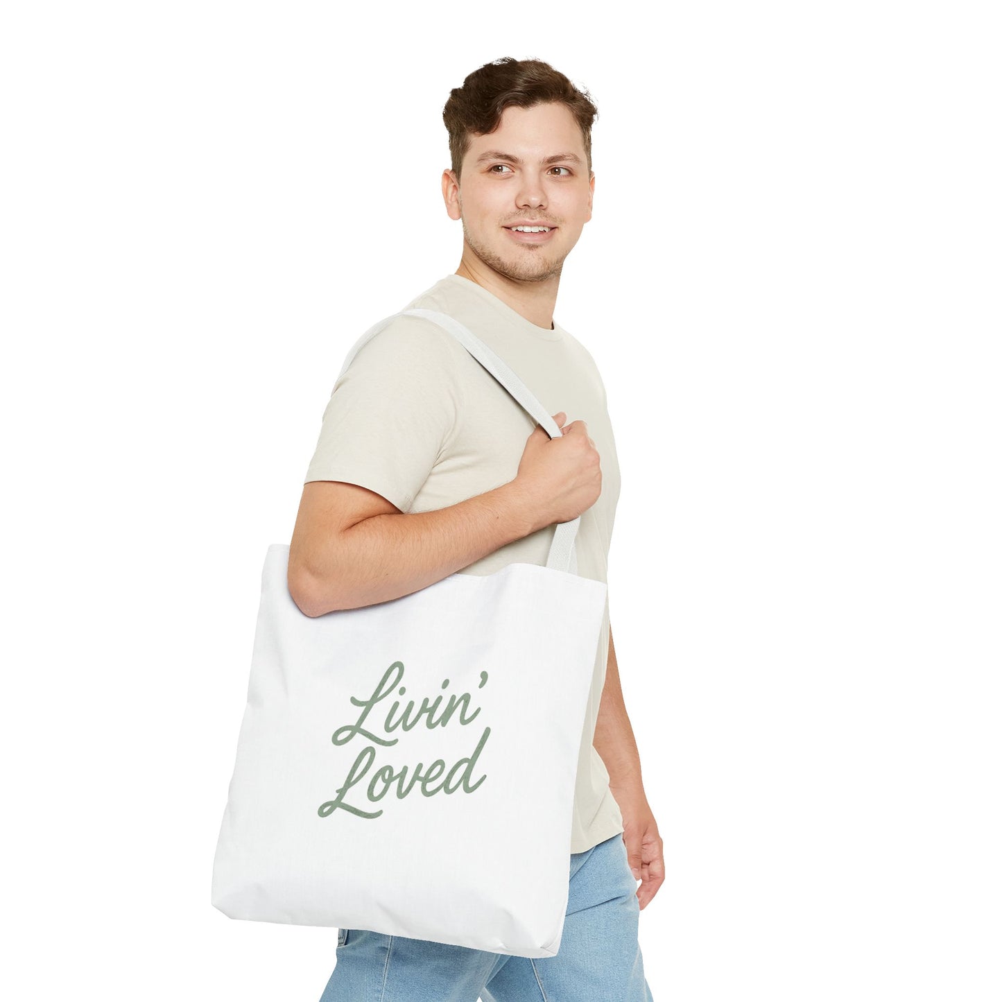 Livin' Loved Tote Bag (AOP)