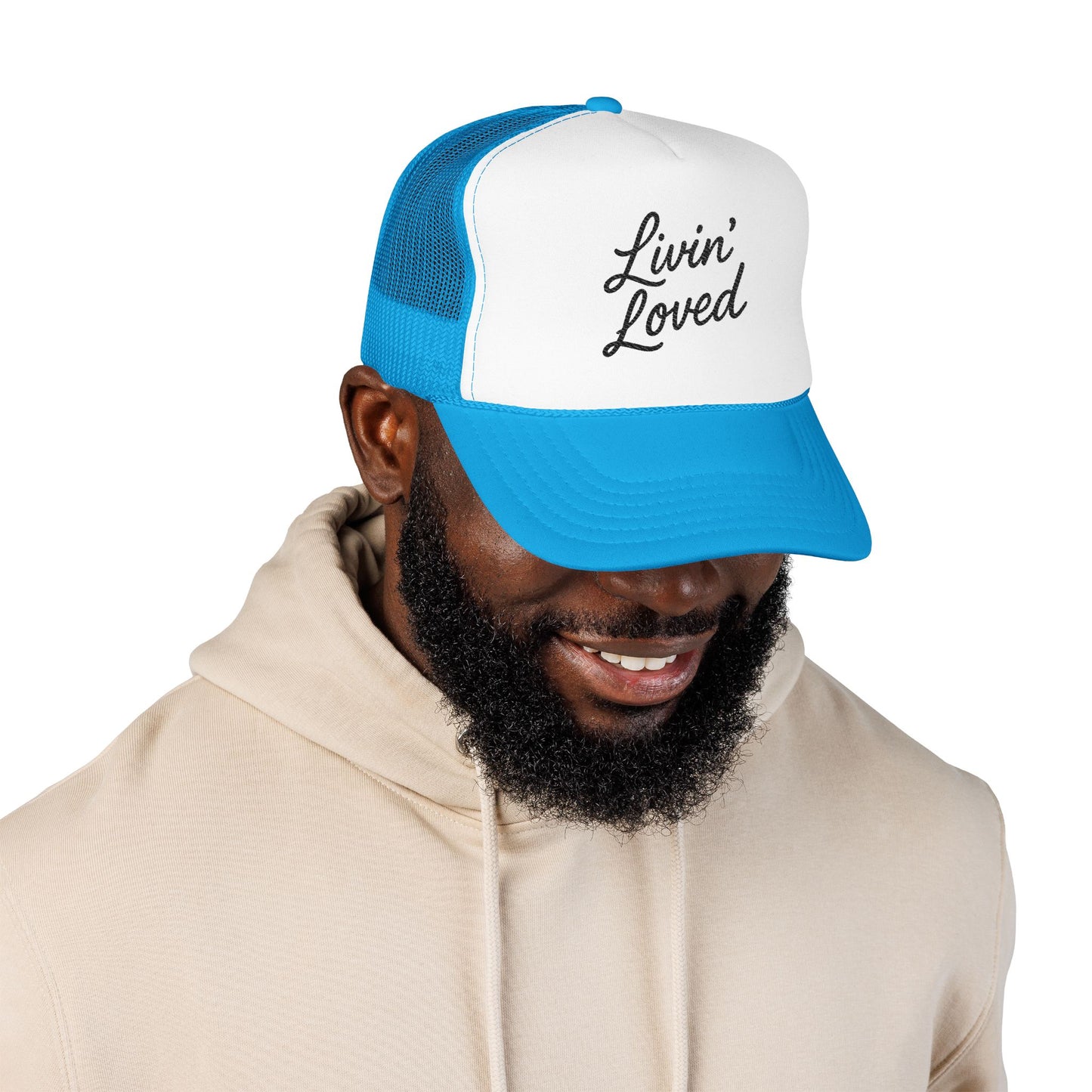Livin' Loved Foam Trucker Hat (Embroidery)