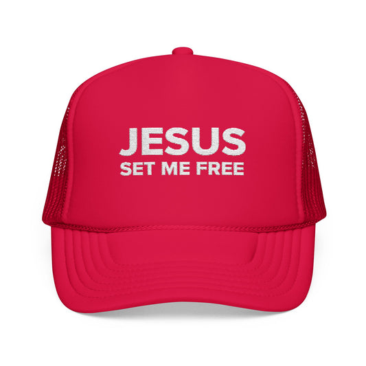 JESUS SET ME FREE Trucker Hat