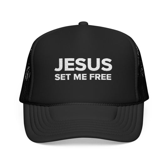 JESUS SET ME FREE Trucker Hat
