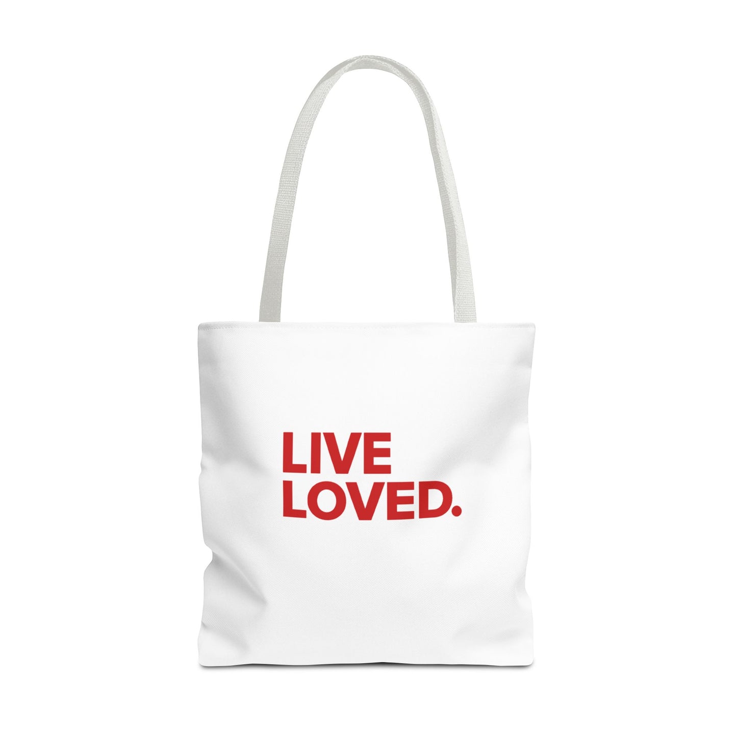 LIVE LOVED. Tote Bag (AOP)