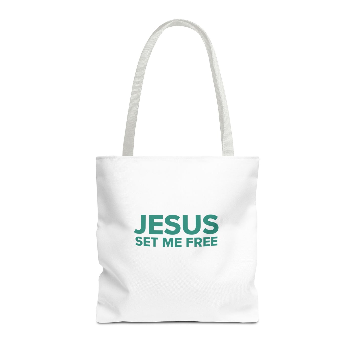 JESUS SET ME FREE Tote Bag (AOP)