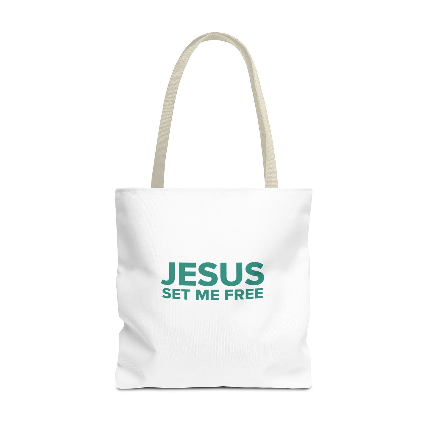 JESUS SET ME FREE Tote Bag (AOP)