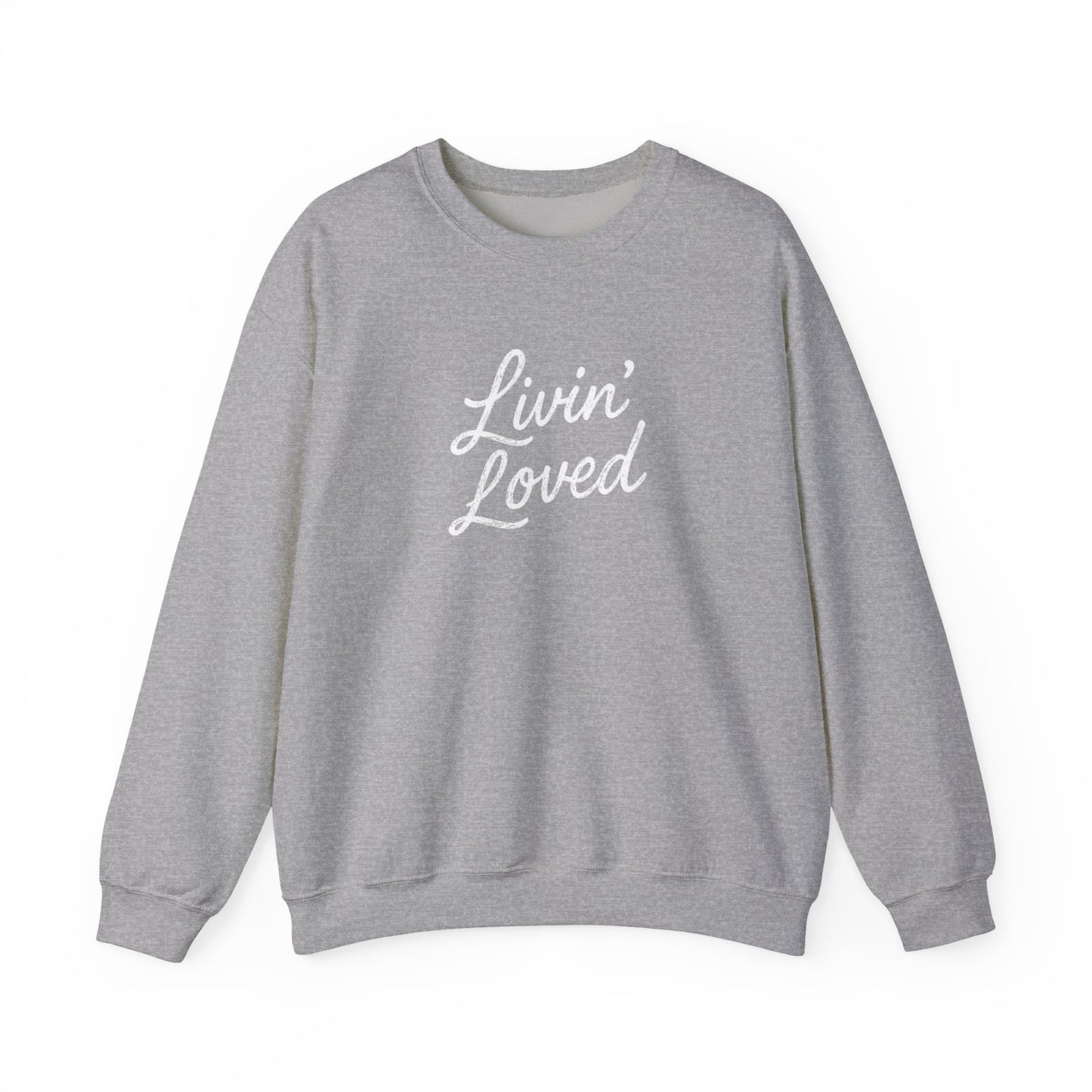Livin' Loved Unisex Heavy Blend™ Crewneck Sweatshirt