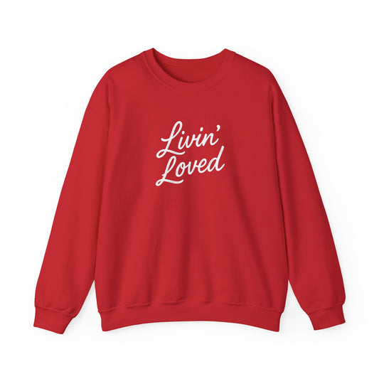 Livin' Loved Unisex Heavy Blend™ Crewneck Sweatshirt