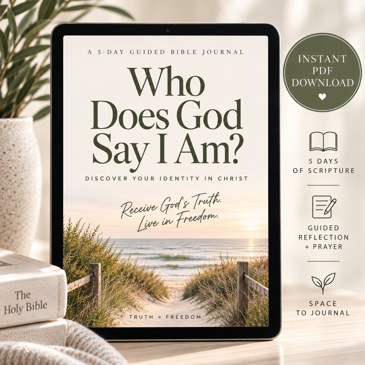 Who Does God Say I Am? | 5-Day Guided Bible Journal